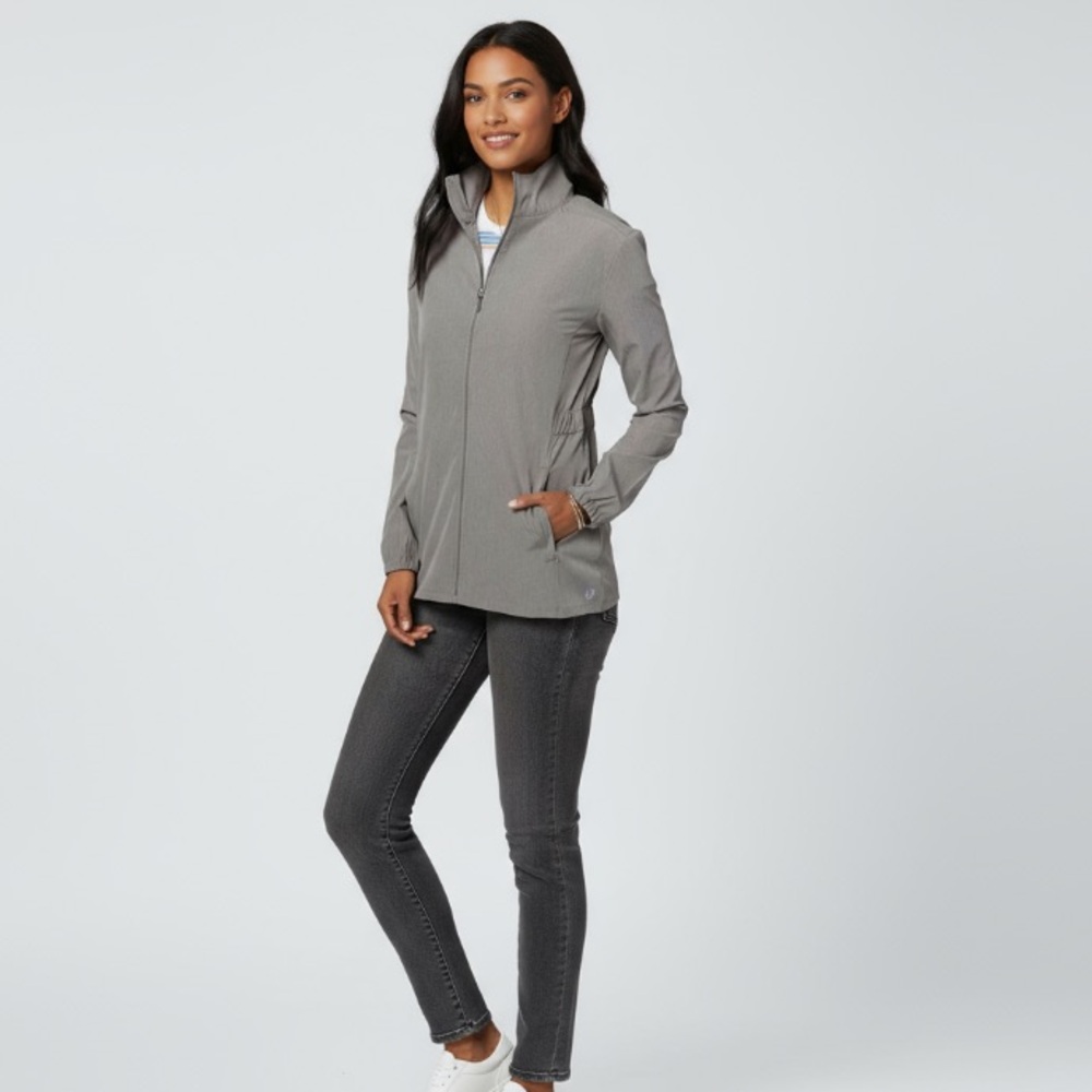 Hang Ten Women's Light Gray Water Repellant Jacket